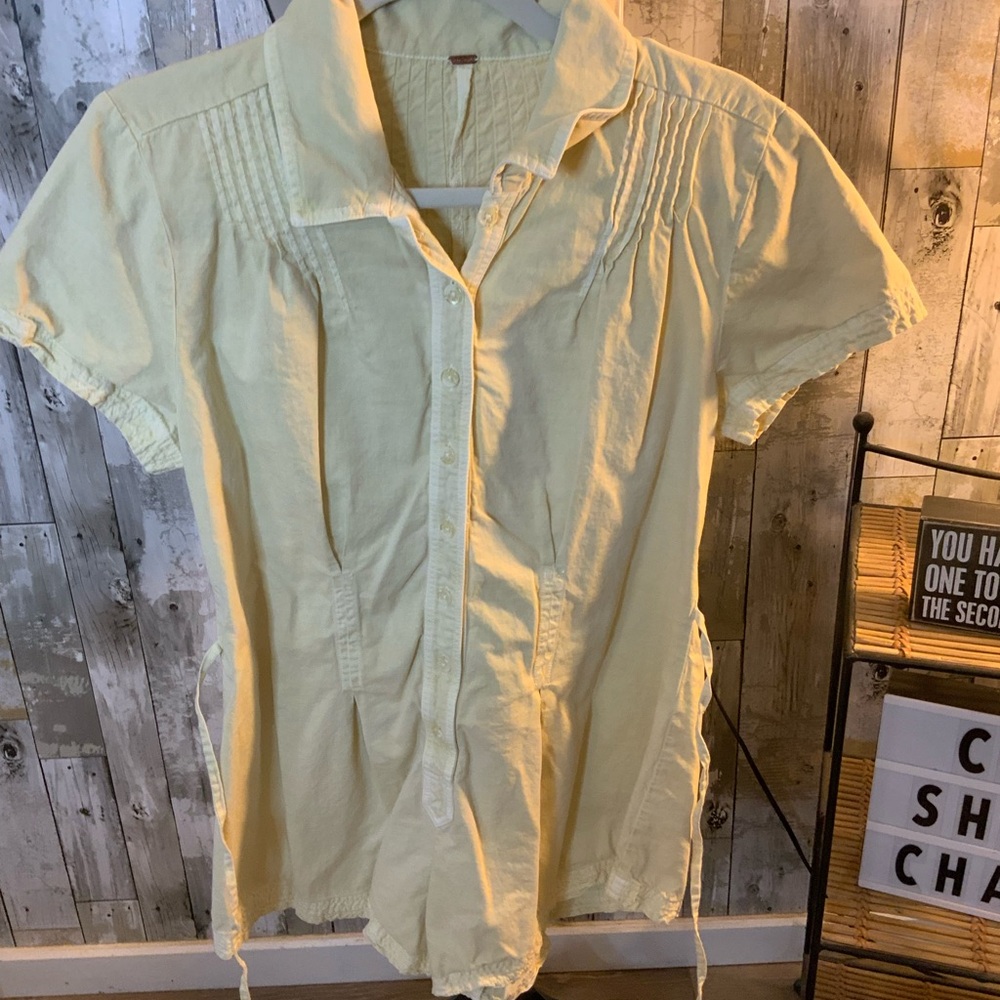 Greenish/yellow Short Jumper by Free People. Size XS.